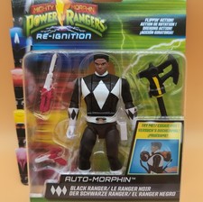 Mighty Morphin Power Rangers Black Ranger - Auto-Morphin 12cm Action Figur