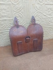 Borsa cartuccia pelle vintage caccia tiro pesca