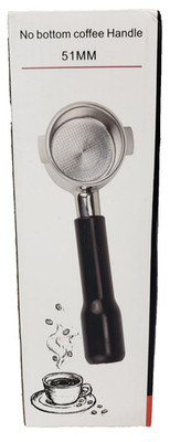 51mm Bottomless Portafilter 3 ears Only Compatible with Delonghi Dedica EC680