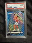 2024 Panini Prizm Rookies Bo Nix #309 Blue Wave Prizm /230 (RC) PSA 10
