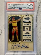 2023 Panini WWE Hulk Hogan Gold Vinyl Superfractor Auto PSA 10 1/1 Chronicles 💎