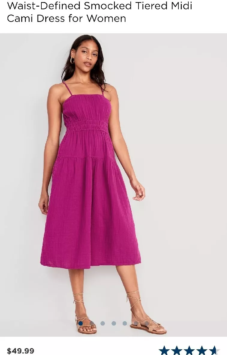 Old Navy Fit & Flare Tiered Cami Dress for Women