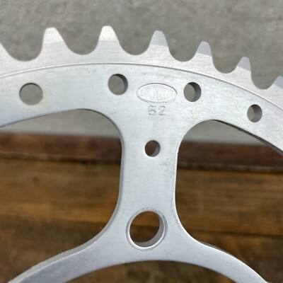 Plateau vintage Stronglight 52 dents alliage tricycle 6 bras Eroica 52t
