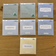 Close To My Heart My Acrylix Clear Frames Backgrounds Borders Stamps Lot of 7