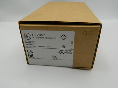 IFM PL2057 PL-001BRES30-E-ZVG/US/ P  Frontbündiger Drucktransmitter OVP SEALED