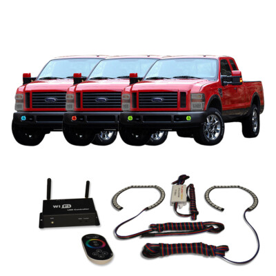 RGB Multi Color WIFI Fog Light Halo kit for Ford F-250 Super Duty 08-10