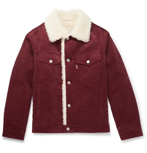 Maison Kitsune Corduroy Trucker Jacket 