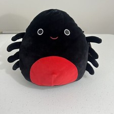 Squishmallow 8" Bella Halloween Spider Plush Red Belly 2019 OG TAG Squishmallows