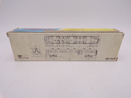Aoshin ASC Japón 1980 diecast calibre N 1/180 verde naranja pasajero N0. 9 Casi nuevo en caja - Imagen 2 de 7