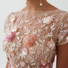 Bridal Blouse/Wedding Blouse/Women's Pearl Beads Tops/Brides Blouse bolero