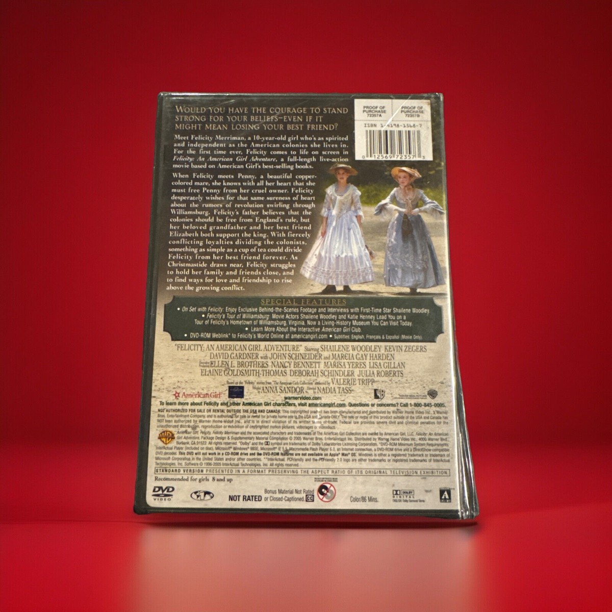 Felicity - An American Girl Adventure - DVD - New - Damaged