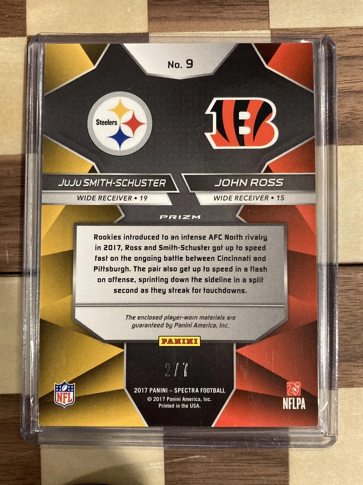 2017 Panini Spectra Rivals Pink Pulsar 2/7 Juju/John Ross Dual Patch Jersey #9! - Image 2 of 3