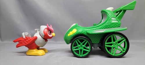 PJ MASKS Gekko grünes Fahrzeug + EULENFAHRZEUG - Bild 4 von 8