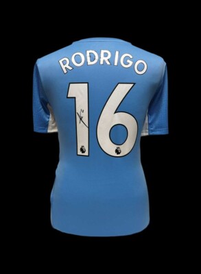 RODRI SIGNED MANCHESTER CITY 21/22 FOOTBALL SHIRT COMES SEE PROOF