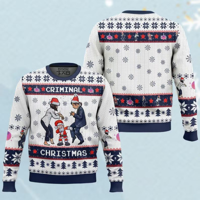 BG Criminal Christmas Ugly Christmas Sweater, Meme Sweater, Movie Christmas Swea