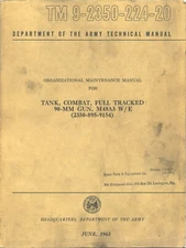 REPRINT M48 PATTON TANK MAINTENANCE MANUAL 1963 550p TM 9-2350-224-20