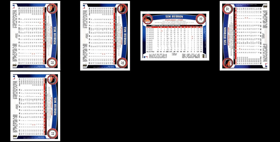 2011 Topps Tim Hudson (5) Card Lot - EXCLUSIVE OFFER – ACT QUICK! | eBay