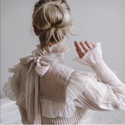 Zara Combination Knit Sweater Ecru 2488 