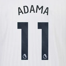 2023 2024 OFFICIAL FULHAM AVERY DENNISON ADAMA 11 HOME PLAYER SIZE NAMESET
