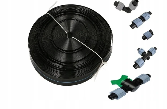 Tropfschlauch Perlschlauch 100m Tropfrohr Bewässerungschlauch Gartenschlauch Set - Bild 2 von 4