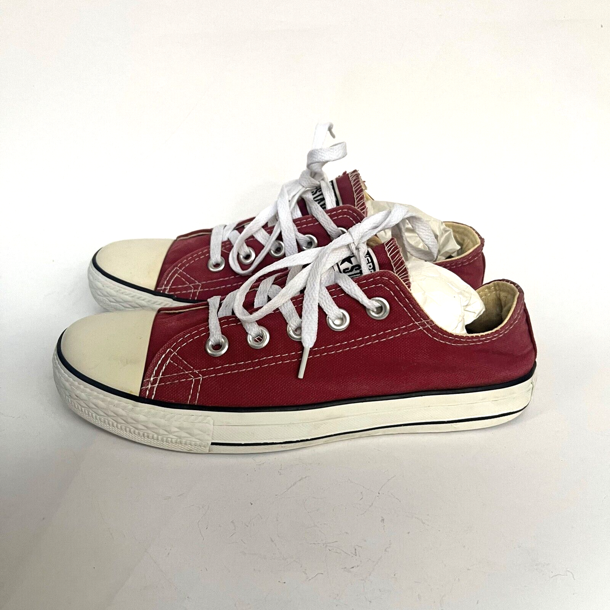 Converse Chuck Taylor All Star Burgundy Low Top Lace Up Sneakers