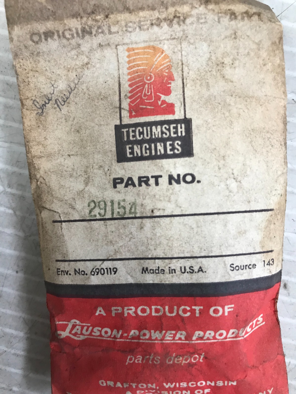 OEM TECUMSEH 29154 NEEDLE AND SEAT NOS eBay