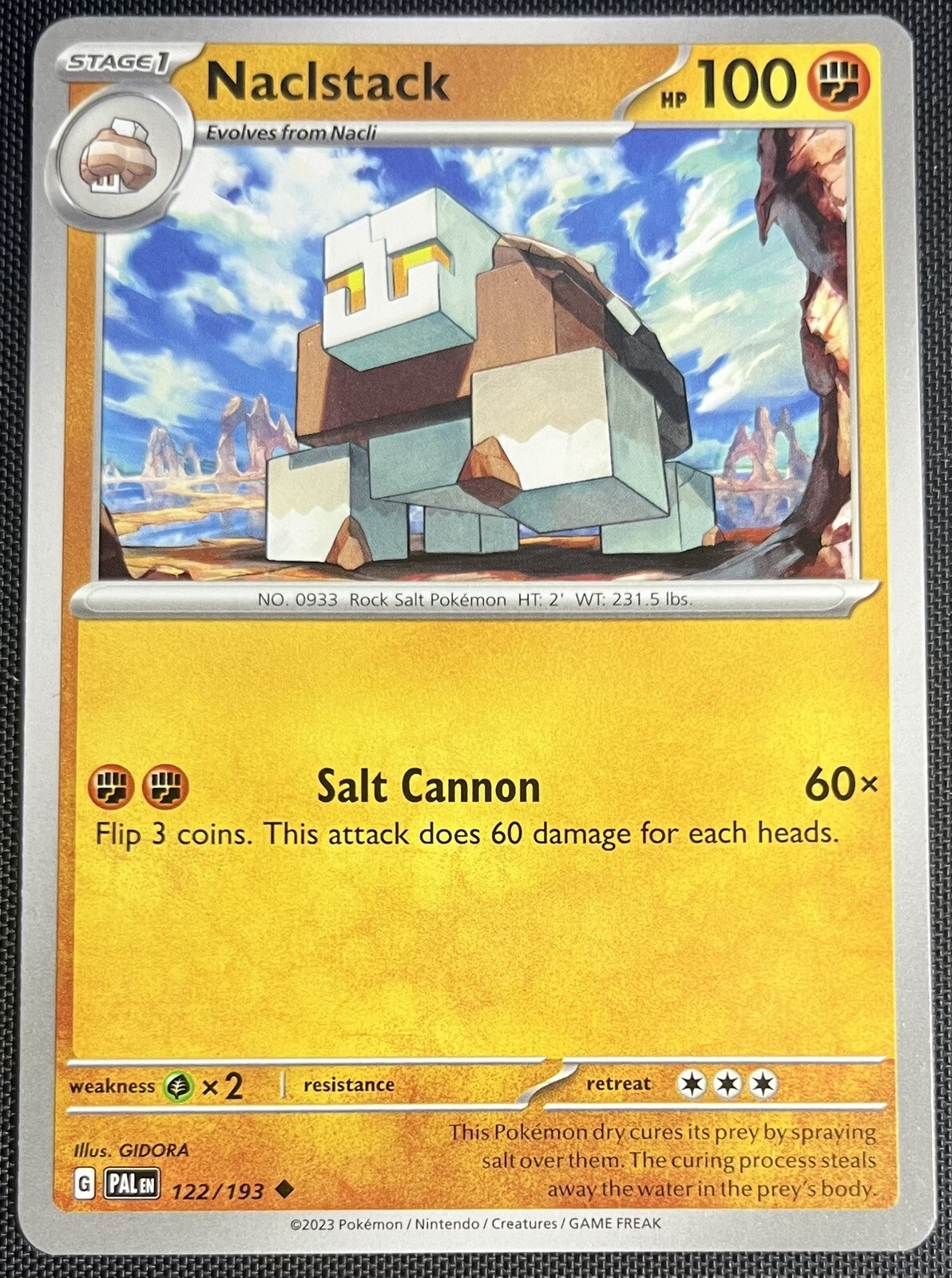 Naclstack 122/193 Pokemon ENG Scarlet & Violet Paldea Evolved PALen 2023