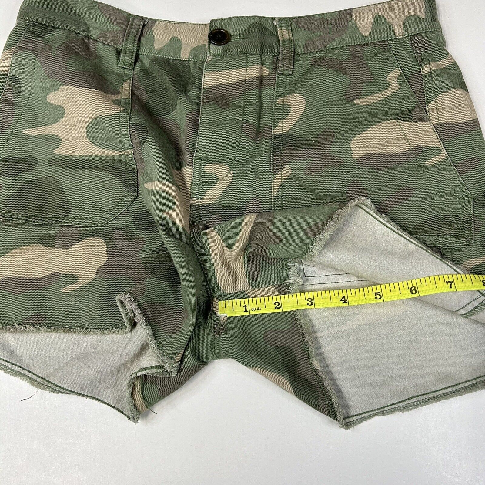 Y2K Madewell Women’s Short Shorts Size 25 Camo Gr… - image 10