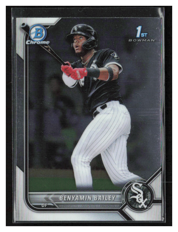 2022 Bowman Chrome Prospects #CPA-BBY Benyamin Bailey 1st Bowman Auto