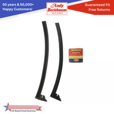 1951-1954 Dodge Coronet Right Left Quarter Window Divider Rubber Seal Pair Black