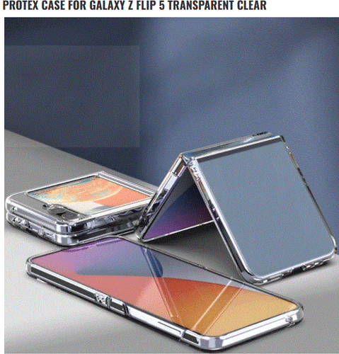 SKULL DESIGN CLEAR GRAY ROSE 2-PC SLIM Cover Case FOR GALAXY Z FLIP 5 5G Phone - Picture 3 of 14