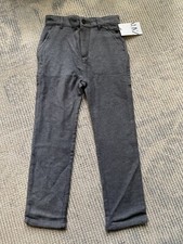 NEW ZARA BOYS GREY COTTON JOGGER LOOSE CASUAL DRESS PANTS 9 years
