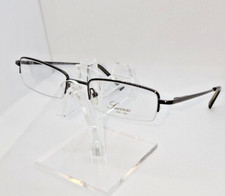 SUCCESS SS-287 UNISEX SEMI-RIMLESS EYEGLASSES 51-18-135 GUNMETAL WITH SOFT CASE