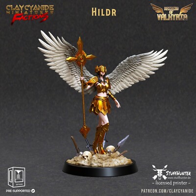 Maidens of Valkyria - Hildr- Tabletop  Dark Fantasy Collector D&D DnD