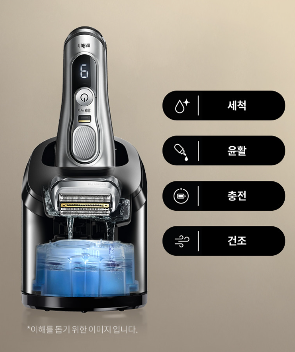 BRAUN] Series 9 Pro Edge 9457cc - Silver | Wet & Dry Electric