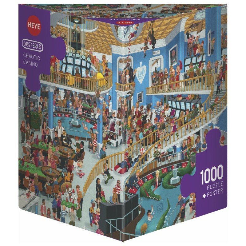 HEYE PUZZLE 1000 PEZZI ULI OESTERLE CHAOTIC CASINO MISURE 67,2X48 CM   ART 29934