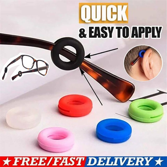 10Pairs Set AntiSlip Round Comfort Glasses Retainers Eyeglasses Temple