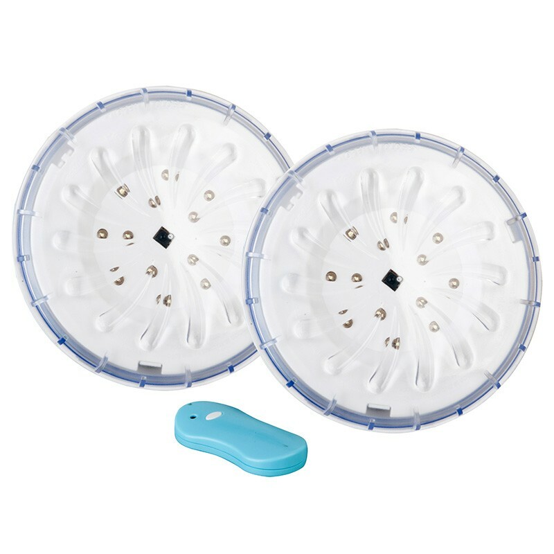 Foco Proyector Led Piscina Desmontable Gre Con Mando Pled2 (2 Unidades)