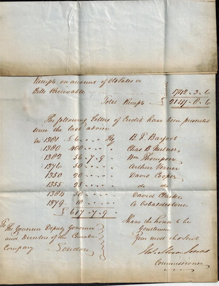 Pre-Sello de Canadá 1837 Carta Completa con RARO PAGADO 7 y 25 en CARTA DE ENVÍO ROJA Y NEGRA Foto 4 de 4