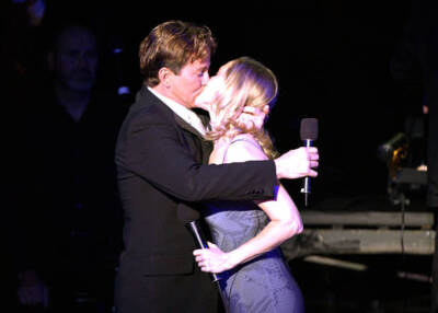 Davis Gaines and Rebecca Luker during Katie Couric and the Enterta- Old Photo 1