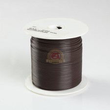 500FT HIGH PERFORMANCE PRIMARY WIRE 22 GAUGE AWG BROWN MADE IN USA SPOOL
