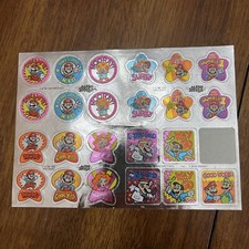 Vintage Mello Smello 1990 NINTENDO Foil Sticker Sheet SUPER MARIO BROS SET Of 23