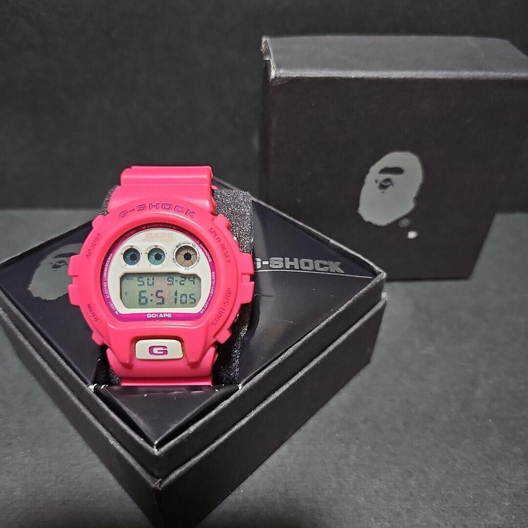 A Bathing Ape Casio DW-6900 Bape G-Shock Pink Limited #363 A Bathing Ape Casio DW-6900 Bape G-Shock Pink Limited #363