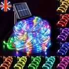 Outdoor Solar LED Powered Fairy String Rope Strip Lights Waterproof Garden Patio