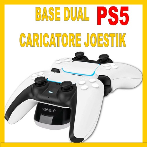 SONY PLAYSTATION 5 CARICATORE CONTROLLER joypad PS5 DOPPIA STAZIONE RICARICA  | eBay