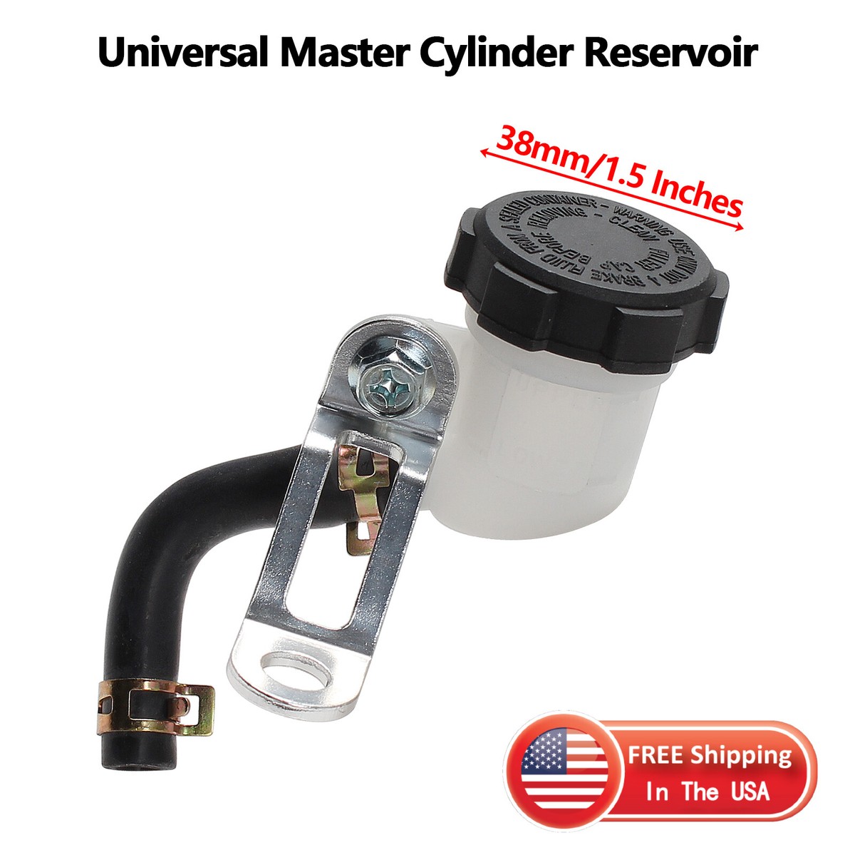 Universal Brake Clutch Master Cylinder Oil Fluid Tank Reservoir