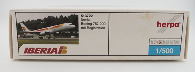 Herpa Iberia Boeing 757-200 Model - 1:500 - 513722 | eBay