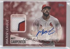 2019 Topps Red 16/25 Matt Carpenter #MLAR-MC Auto p7m