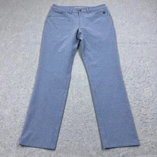 Mack Weldon Radius 5 Pocket Pant Men's 32x30* Blue Stretch Performance Flex Tech