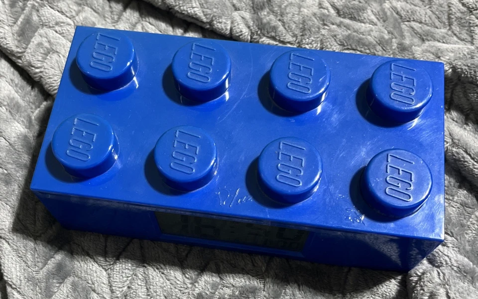 Lego Reloj Despertador Digital LCD Ladrillo Azul 2010 Foto 2 de 4